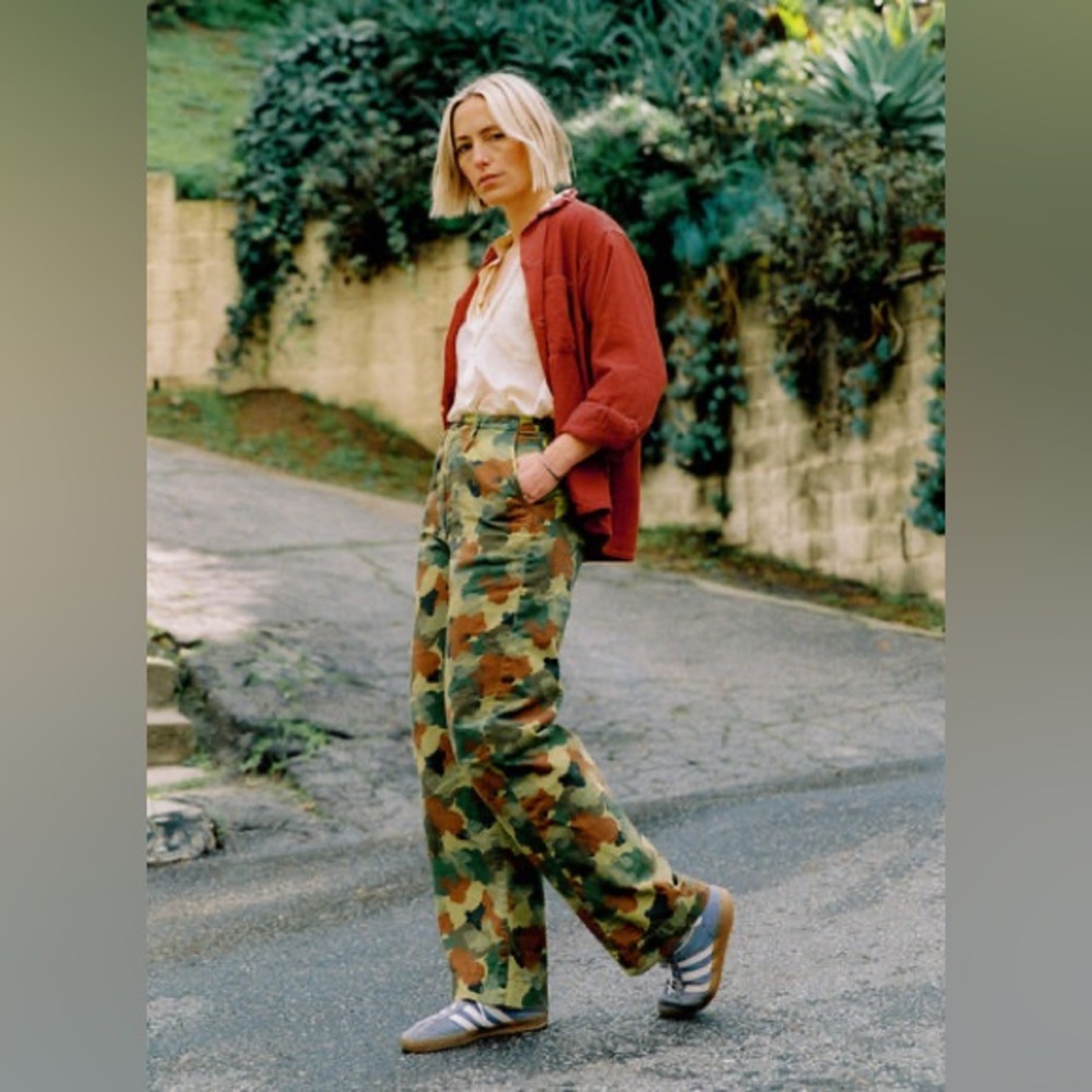 For trade only at this time!Imogene + Willie Sonora painted Camo Trouser Size 27